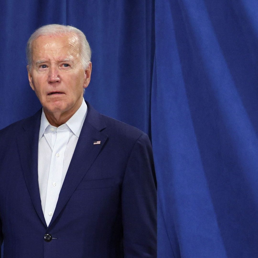 Joe Biden en una conferencia en Delaware, en julio.