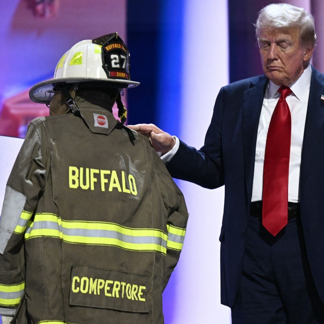 Trump pidió guardar un minuto de silencio en honor al bombero Corey Comperatore. Foto AFP