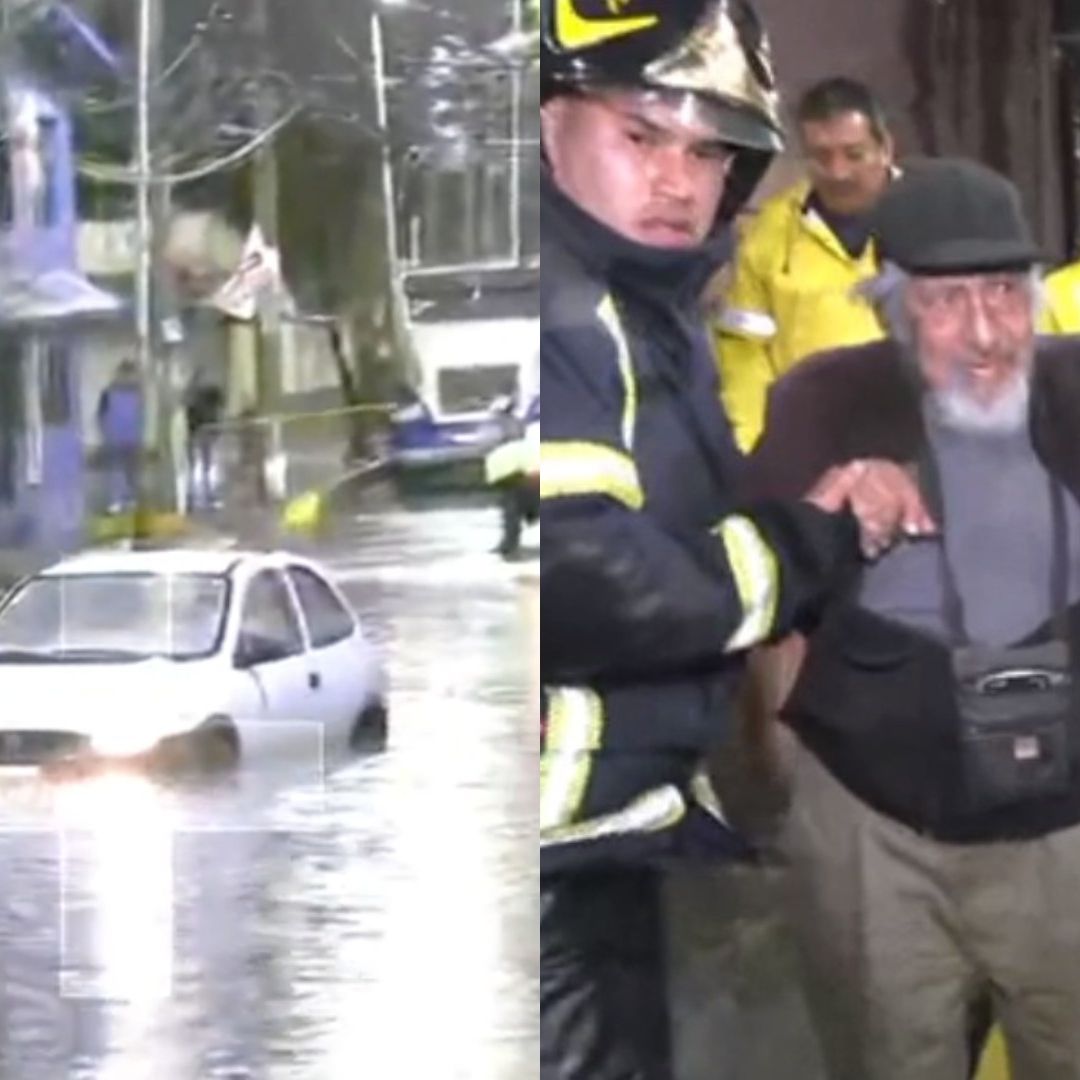 Impactante Rescate de Don Manuel, de 94 Años, Atrapado en Inundación Repentina en Tláhuac
