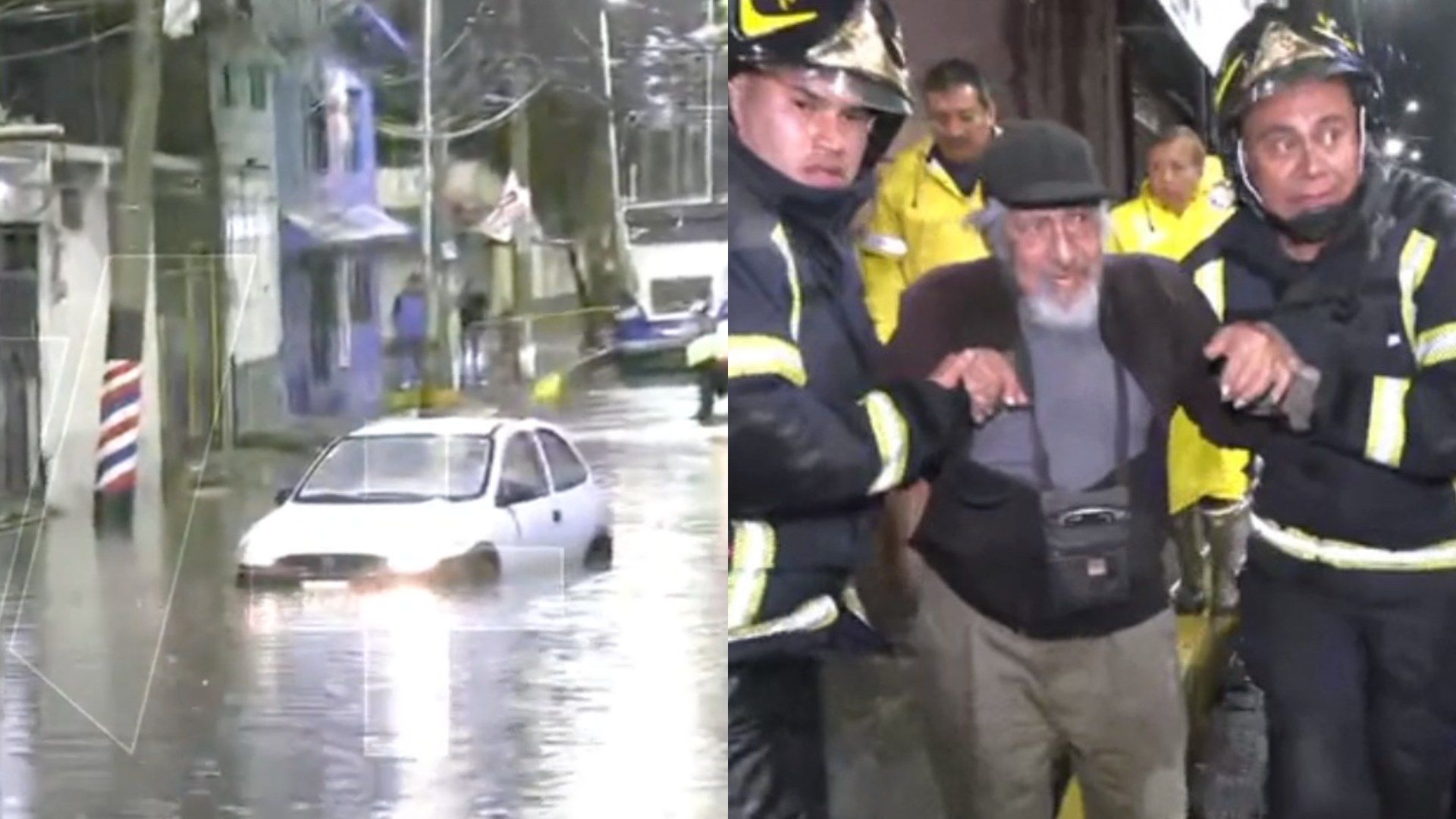 Impactante Rescate de Don Manuel, de 94 Años, Atrapado en Inundación Repentina en Tláhuac