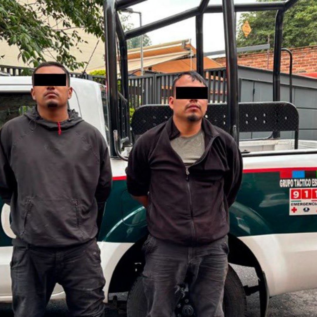Sujetos detenidos por el robo en casa de las Bosques de las Lomas, CDMX