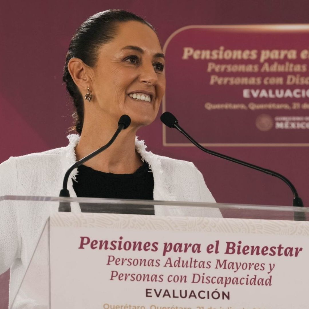Esto lo dijo durante  el evento “Pensiones para el Bienestar, personas adultas mayores y con discapacidad”, en Querétaro