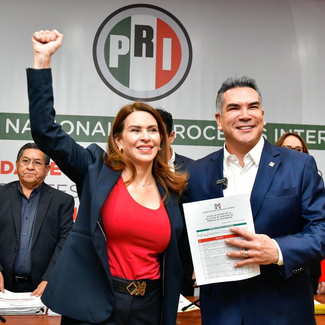 ‘Alito’ Moreno se Registra para Buscar Reelección en Dirigencia Nacional del PRI