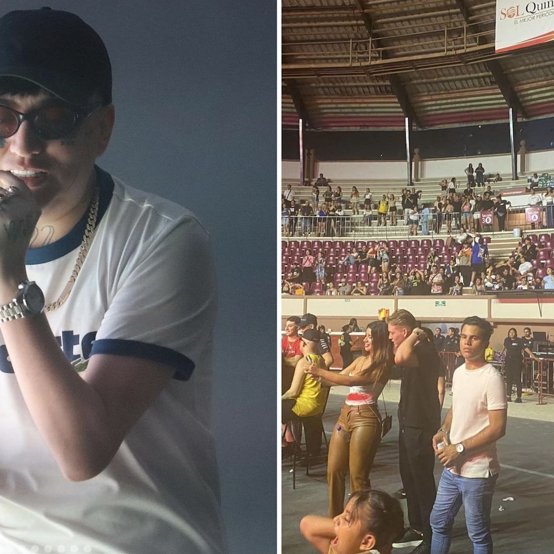 Nadie va a concierto de Dani Flow y Yeri Mua en Cancún