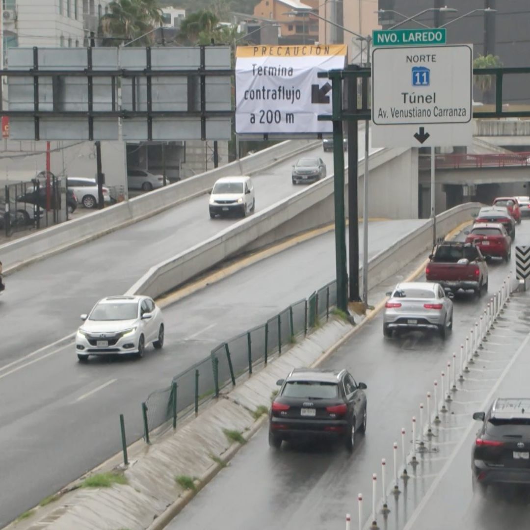 Avenida Vasconcelos con dirección al túnel de la Loma Larga