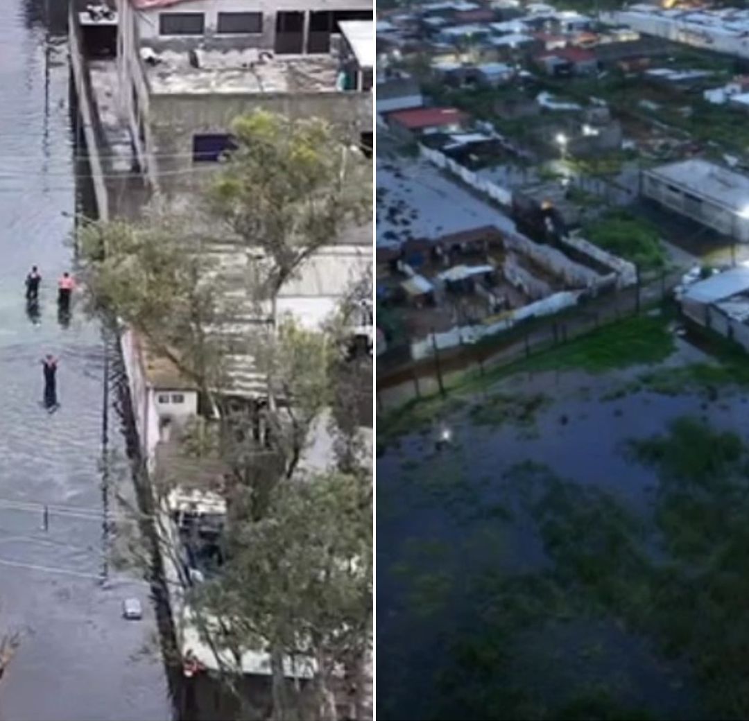 Se Desborda Canal en Tláhuac y Colapsa Drenaje; Se Inundan Casas en Colonia La Conchita, CDMX