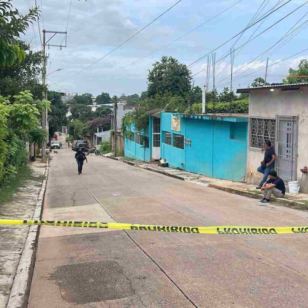 Al menos 50 casquillos fueron encontrdos tras el ataque a la vivienda en Acayucan.