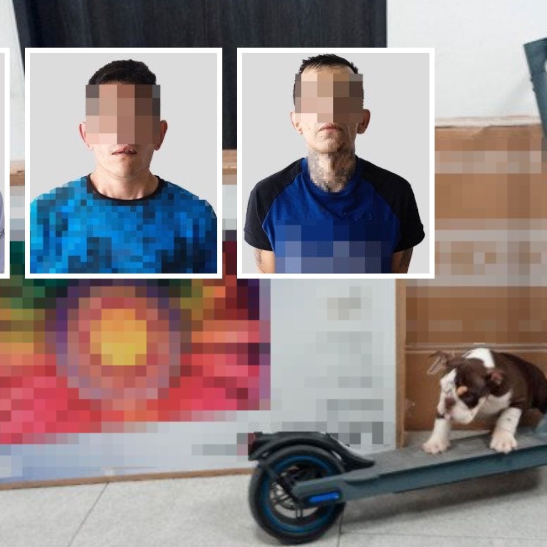 Tres Hombres Detenidos por Robo en U.H. San Ramón Puebla; Se Llevaron un Perro Bulldog