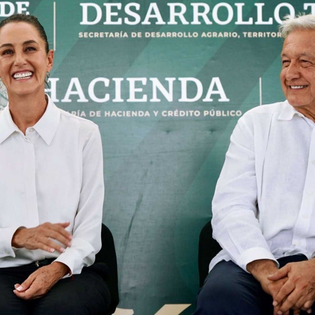 Andrés Manuel López Obrador, presidente de México y Claudia Sheinbaum, virtual presidenta electa