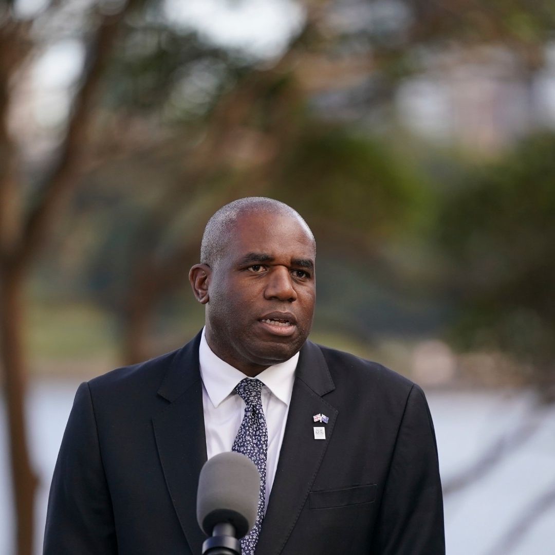 Ministro de Asuntos Exteriores británico, David Lammy.