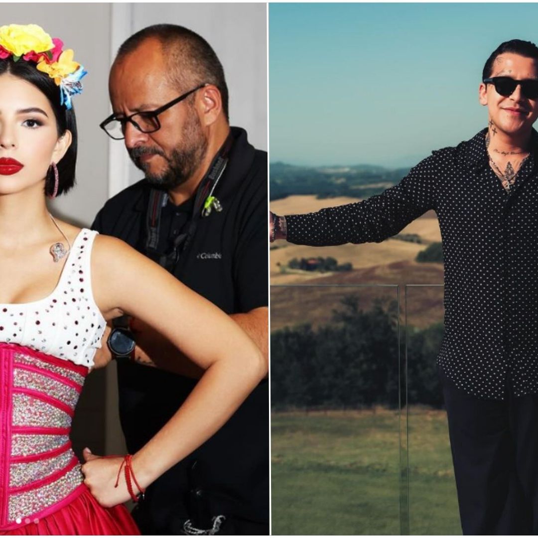 Pepe Aguilar junto a su hija Ángela, quien se casó en secreto con Christian Nodal, se aventaron un ‘palomazo’ durante el evento