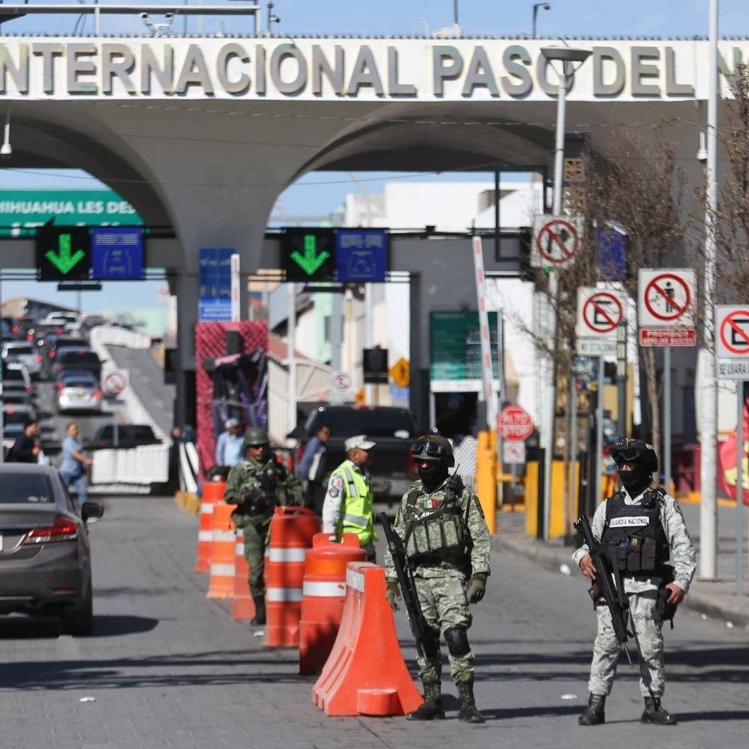 Operativo de Ejército y Guardia Nacional en la frontera con Estados Unidos, en Chihuahua