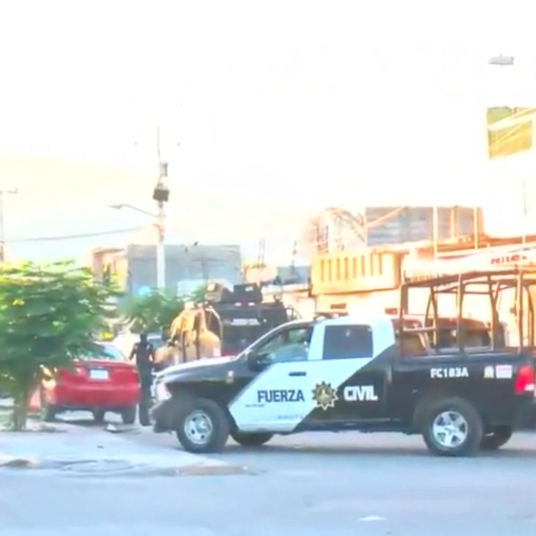 Operativo de seguridad por parte de elementos de Fuerza Civil