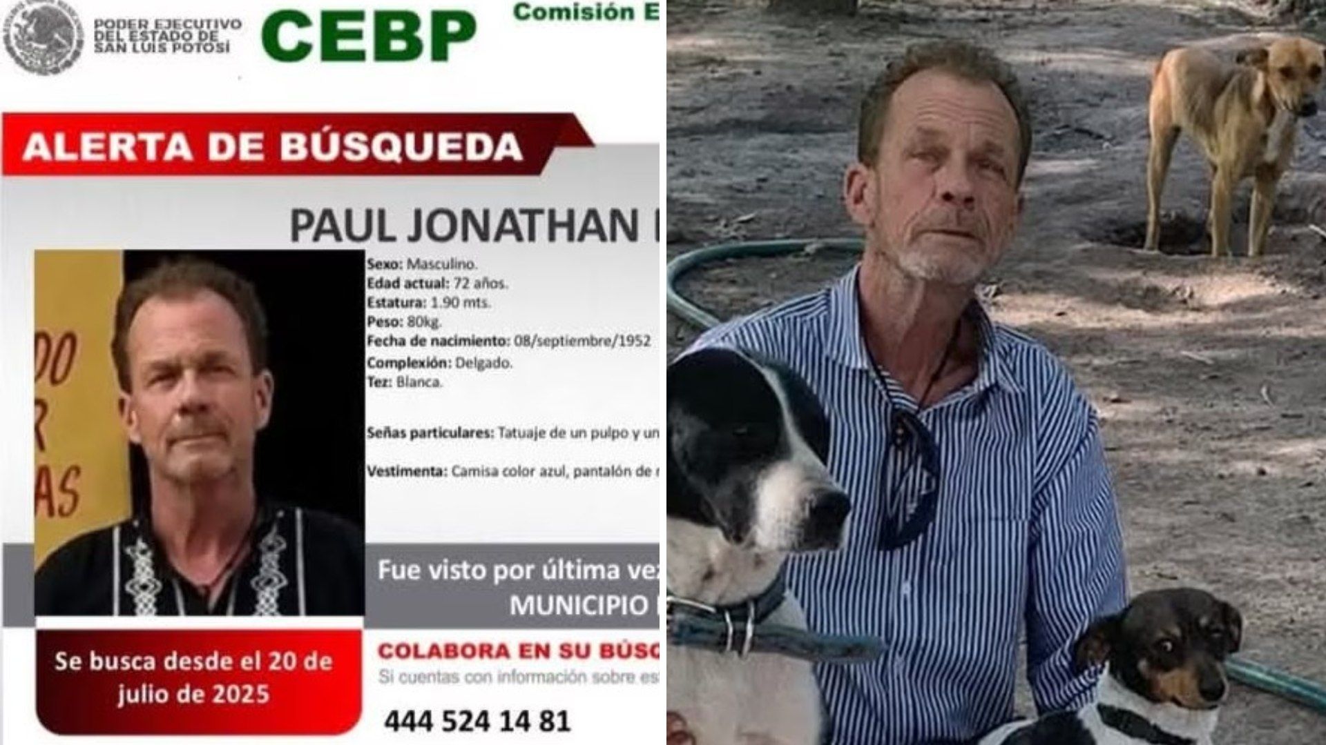 Caso Paul Jonathan Brown: Desaparece Estadounidense Fundador de Refugio para Perros en SLP