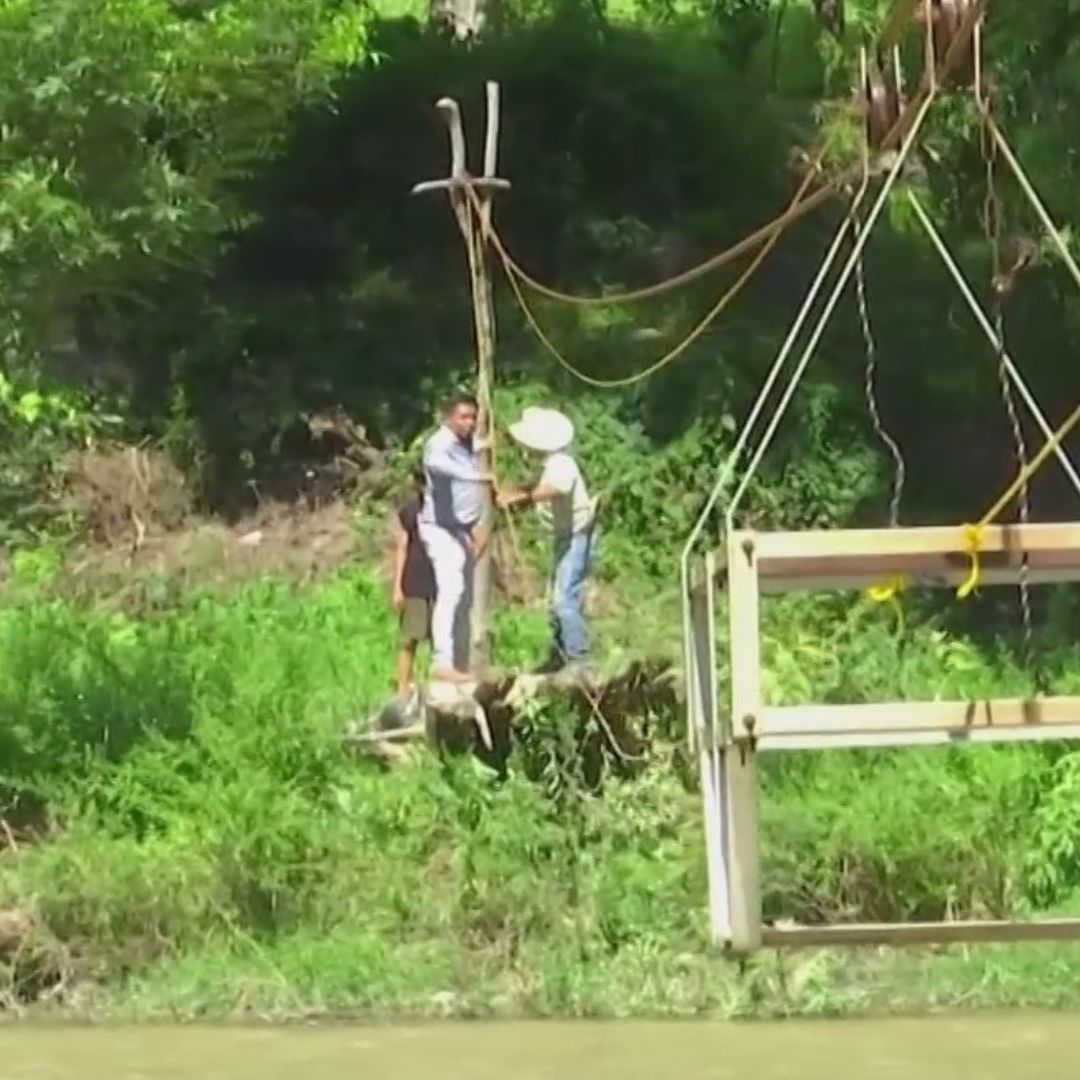 Autoridades Construirán Puentes Colgantes para Habitantes Que Usaban Vieja Tirolesa, en Hidalgo