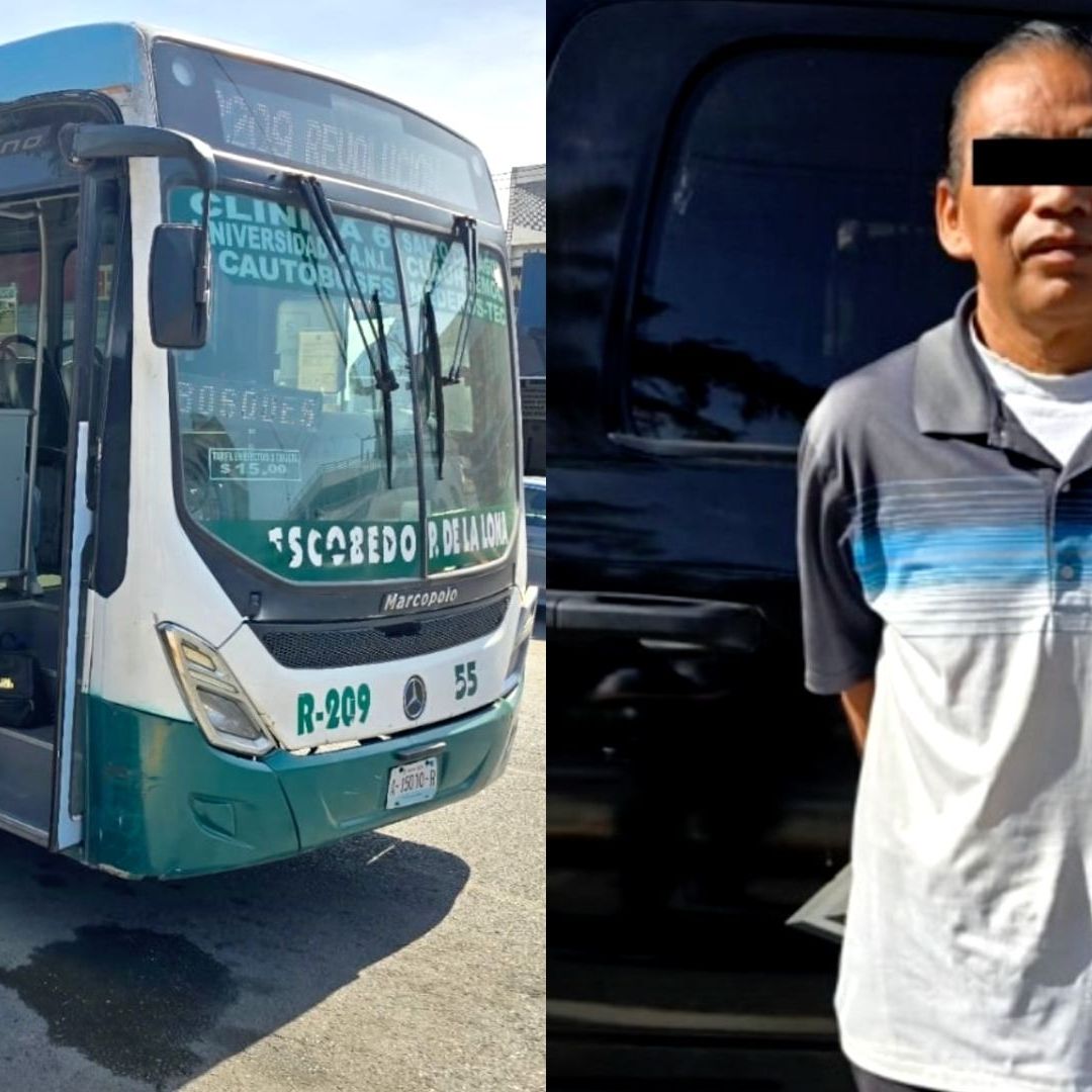 Presunto acosador detenido por Policía de Monterrey en camión ruta 209