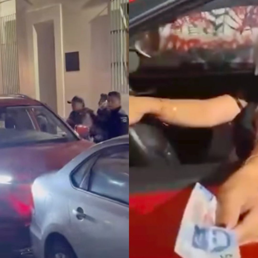 Video Lady 500 Pesos Mujer Estado de Ebriedad Captada Ofreciendo Billete Tránsito Choca Autos Xalapa Veracruz