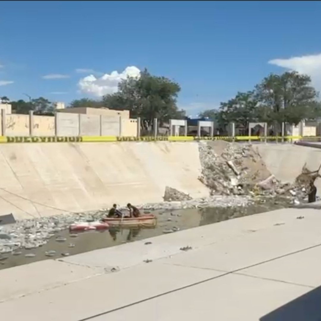 Joven Cae en Dique de Ciudad Juárez; Autoridades Continúan con la Búsqueda