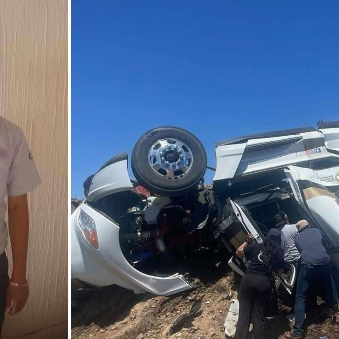 Piden Apoyo para Joven Trailero de Guanajuato, Hospitalizado tras Sufrir una Volcadura en BC
