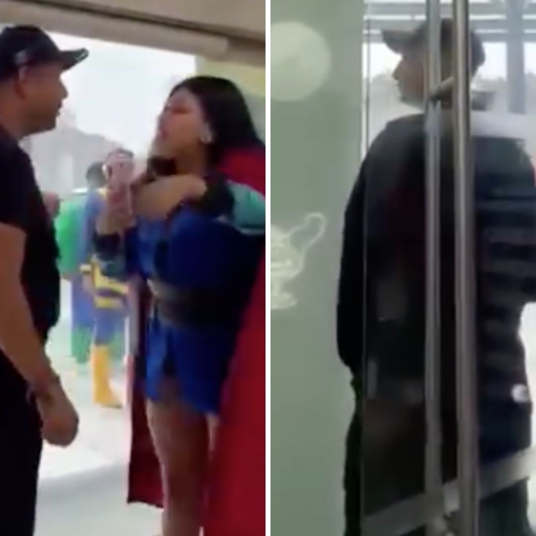 Los jóvenes iban disfrazados para disfrutar de la película