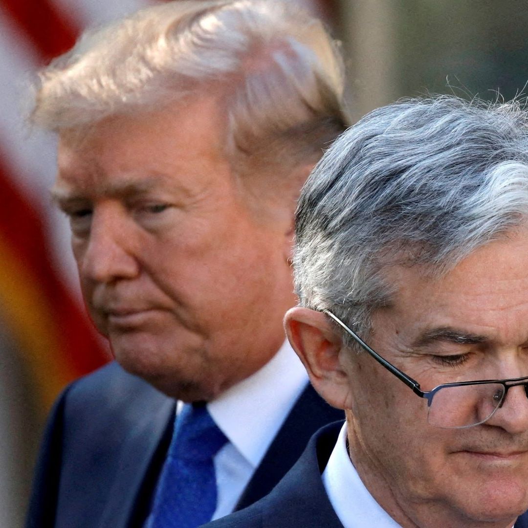Donald Trump y Jerome Powell