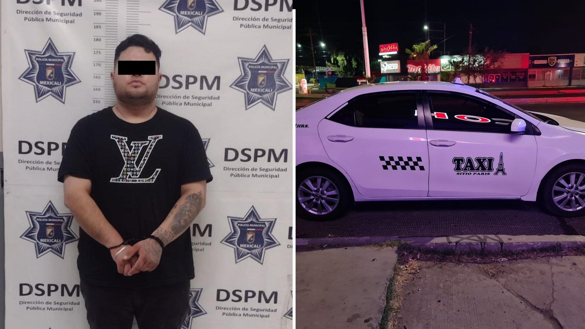 Taxista Roba a Sus Pasajeros y Secuestra a Uno de Ellos en Mexicali