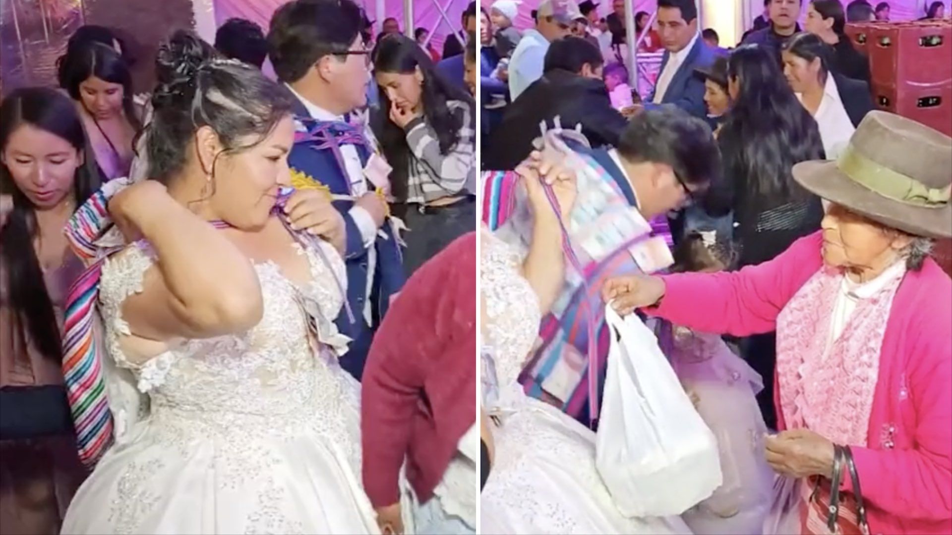 Novia rechaza el regalo de una abuelita en su boda