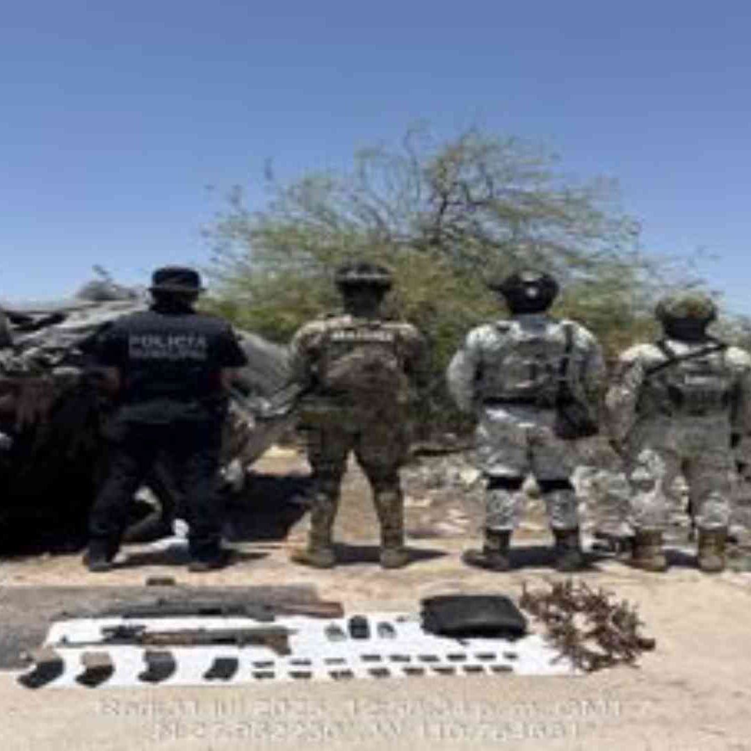 Armas aseguradas durante Operación Frontera Norte en Sonora