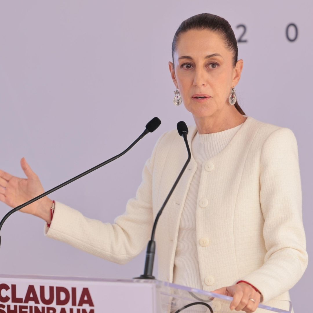 Claudia Sheinbaum durante su conferencia de prensa de este martes