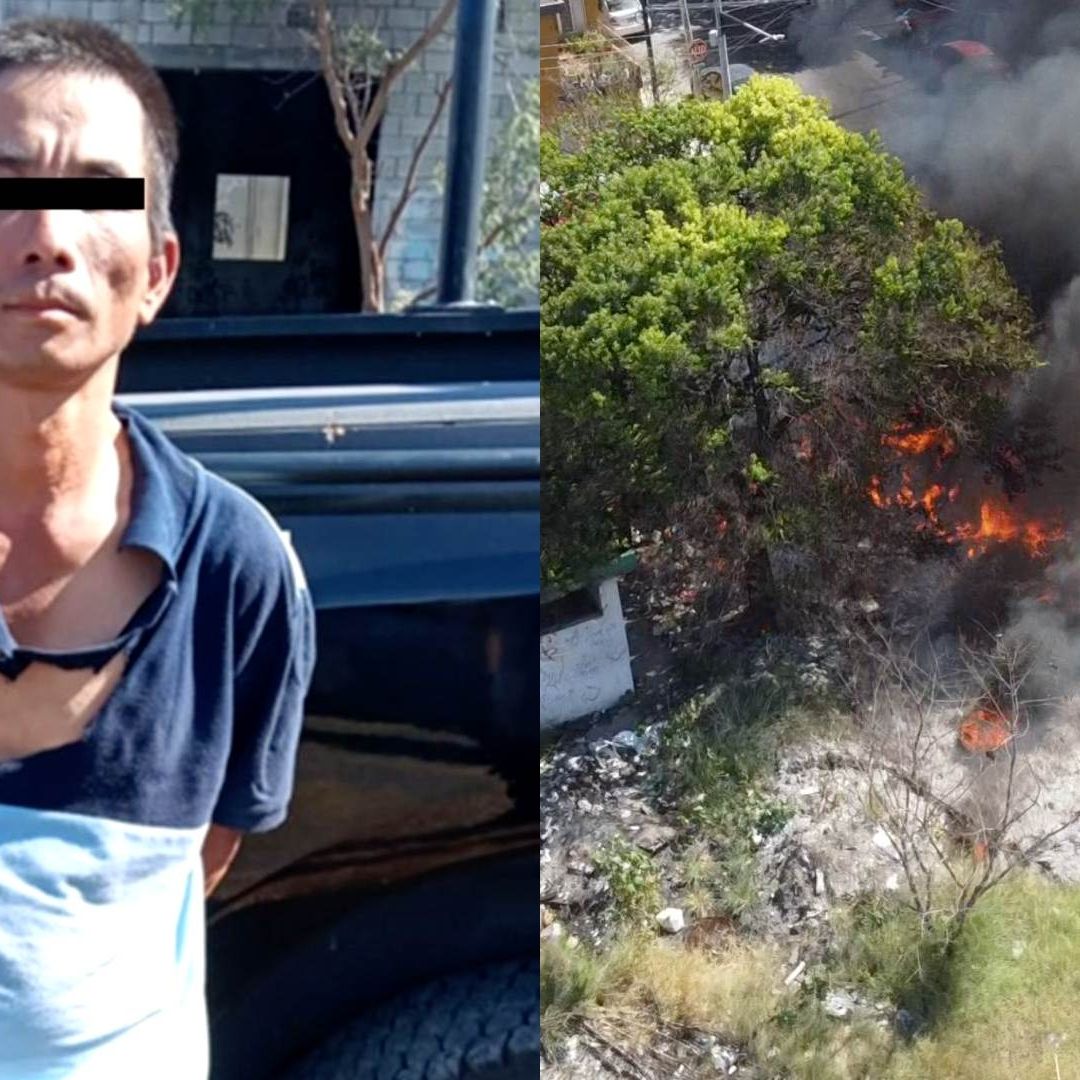 Japonés detenido por incendio en la colonia Obrera, en Monterrey