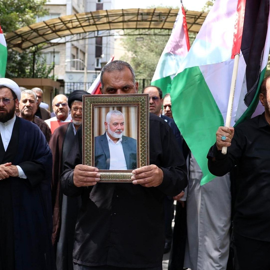 Protesta en Irán por el aseinato del líder político de Hamás, Ismail Haniyeh