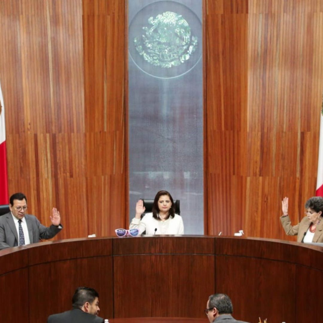 Pleno del Tribunal Electroral presidido por la magistrada Mónica Soto