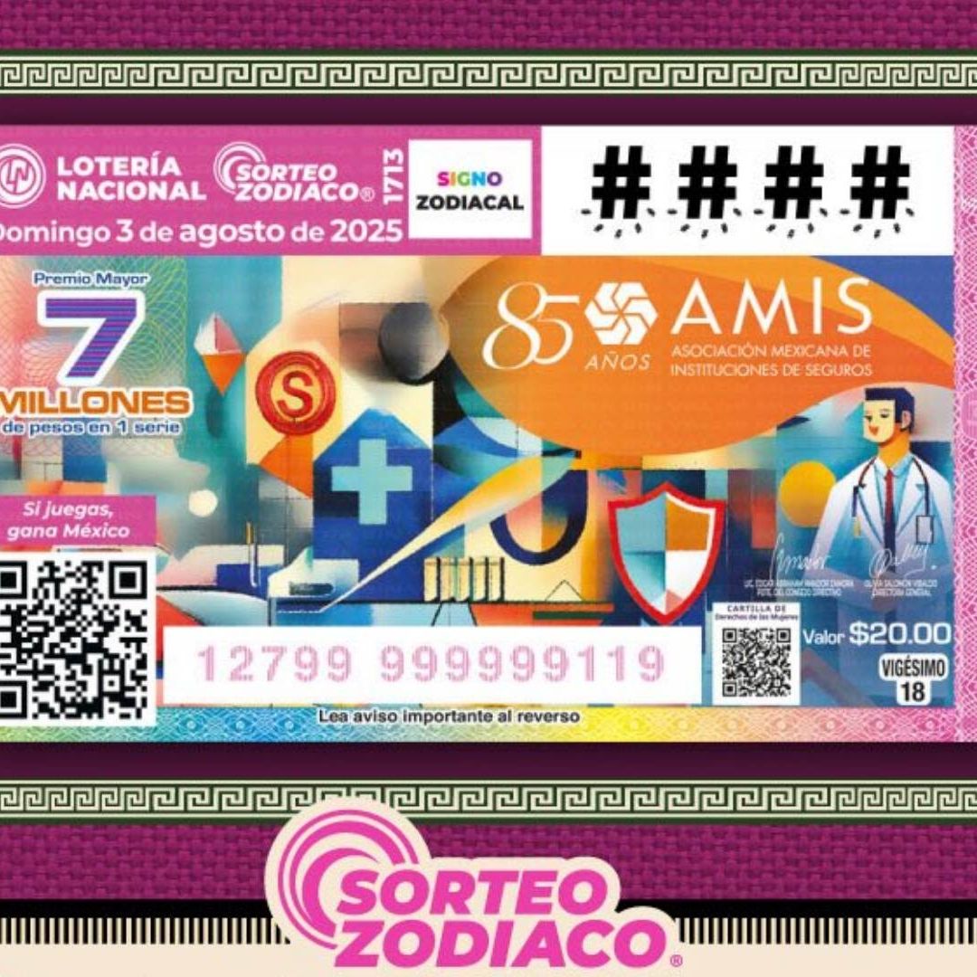 Resultados Lotería Nacional hoy 3 de agosto 2025 Lista números ganadores Sorteo Zodiaco 1713