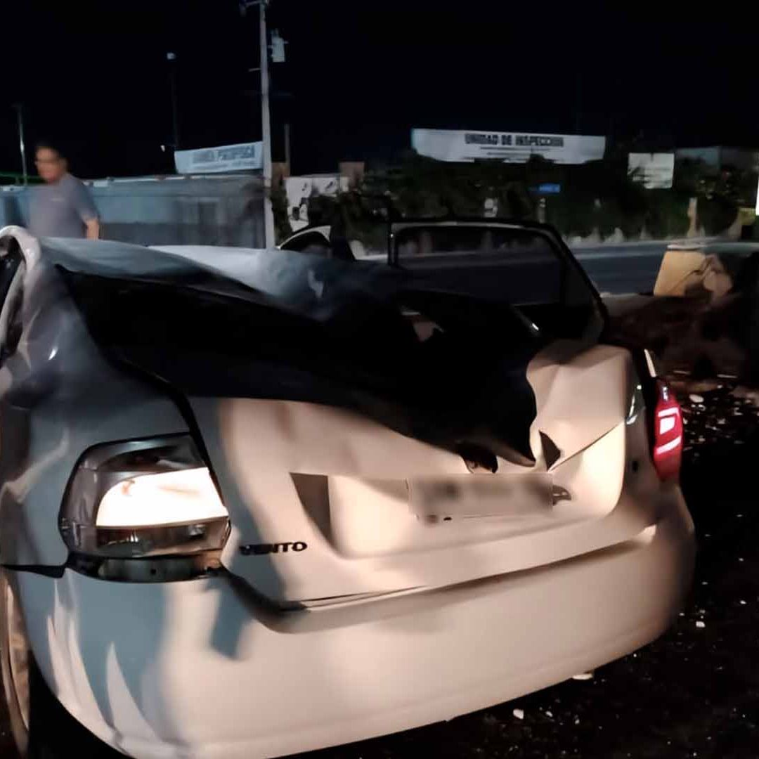 Muere Hombre en Volcadura Sobre el Puente Transformación de Nuevo Laredo