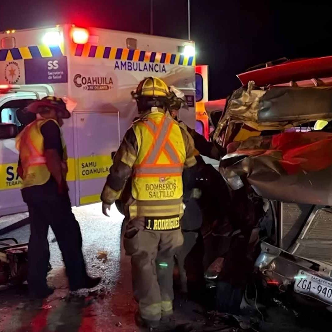 Muere Mujer y Tres Menores Resultan Lesionados al Chocar Contra Tráiler en Saltillo