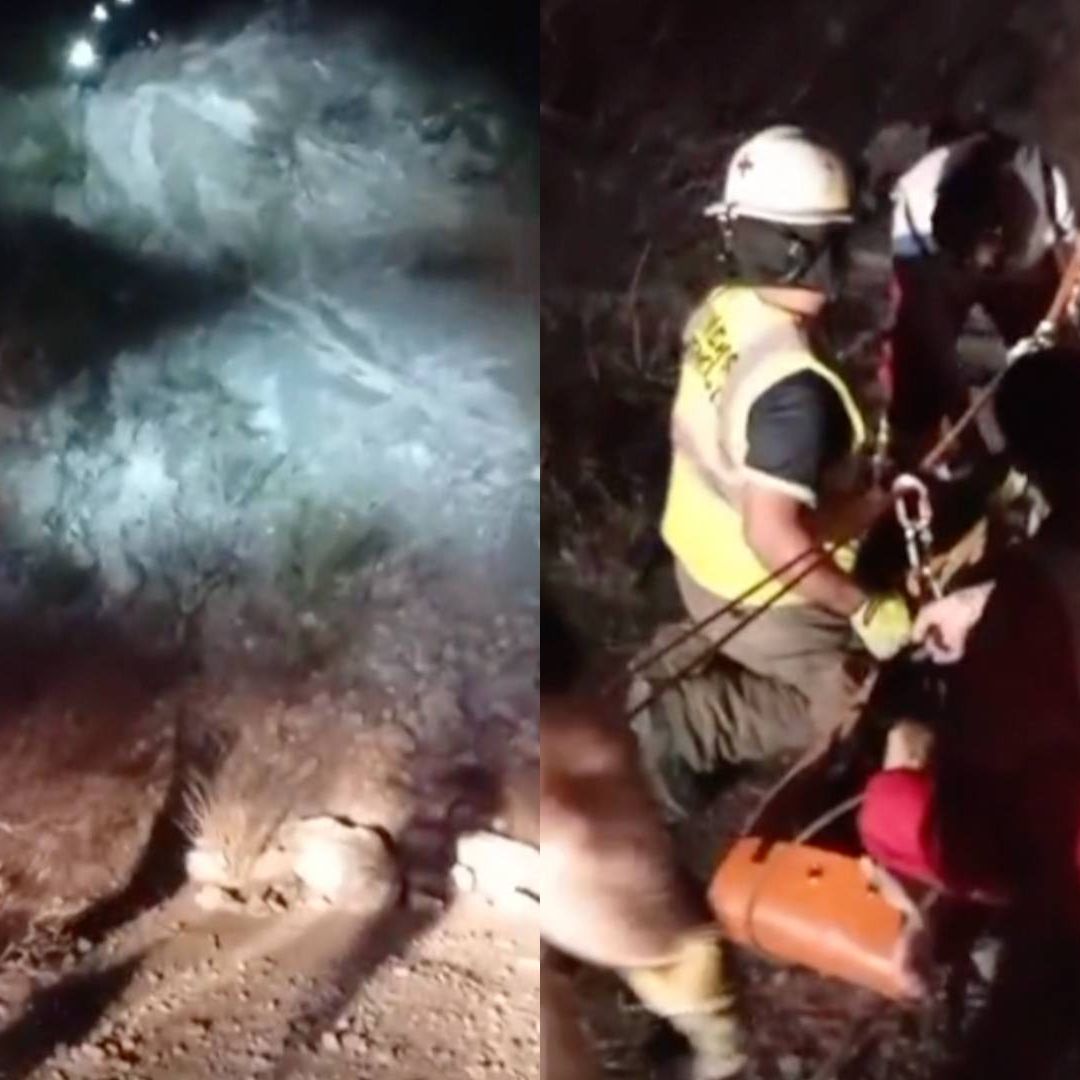 Mujer Resultó Lesionada al Caer del Cerro de la Antigua Cementera en Hermosillo