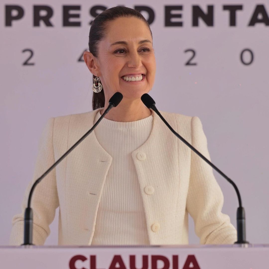 Claudia Sheinbaum durante su conferencia diaria.
