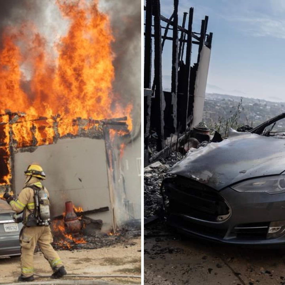 Enchufan Tesla a Poste de Luz y Provocan Incendio en Tijuana