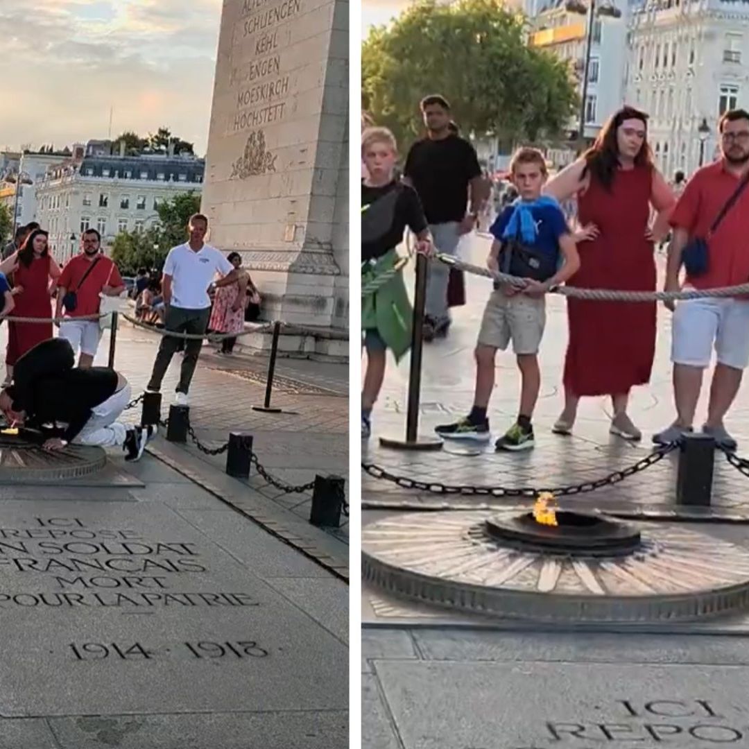 Arrestan a Sujeto por Profanar Tumba del Soldado Desconocido; Encendió Cigarro en el Monumento