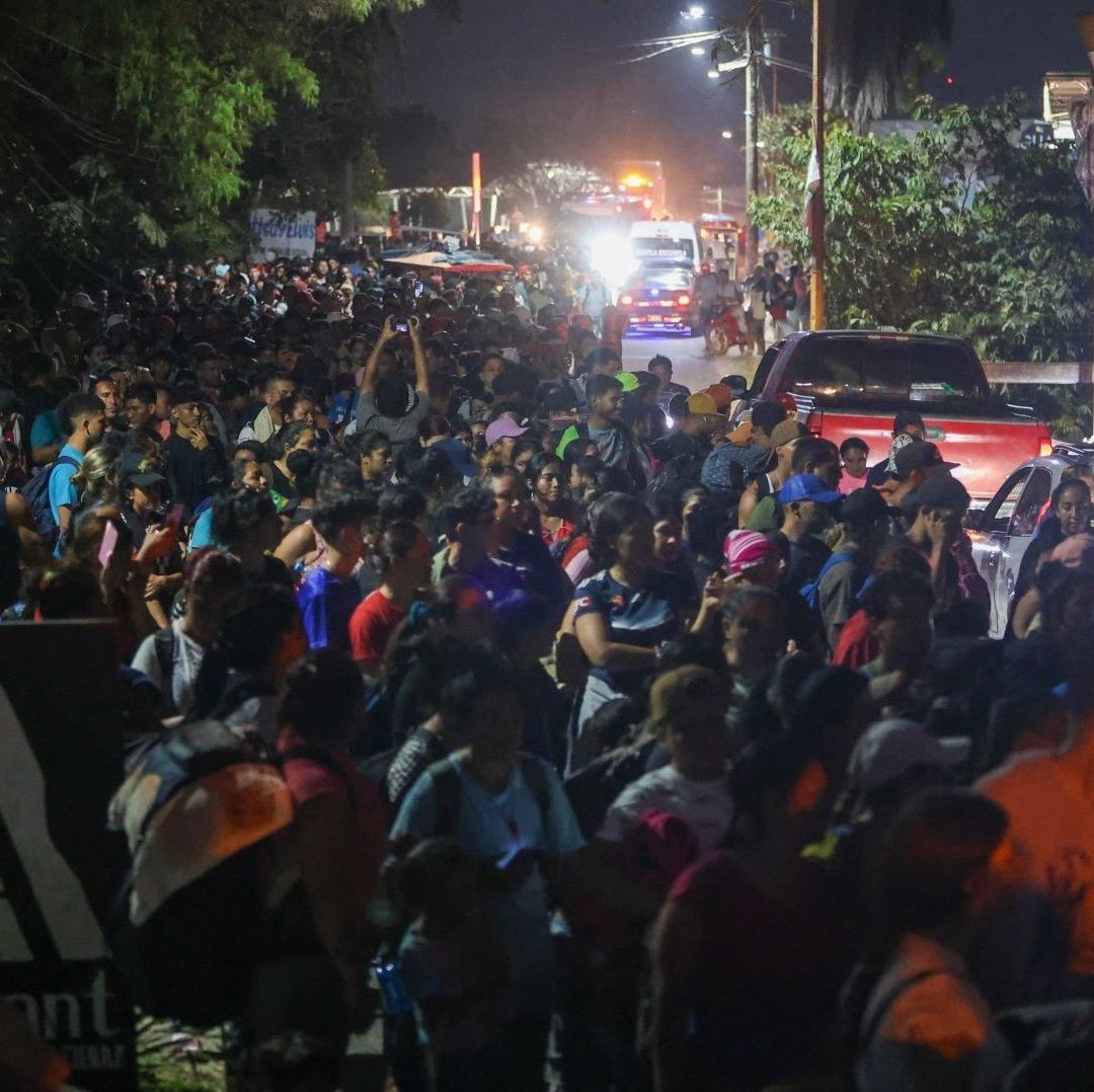 Se forma caravan migrante en Tapachula, Chiapas