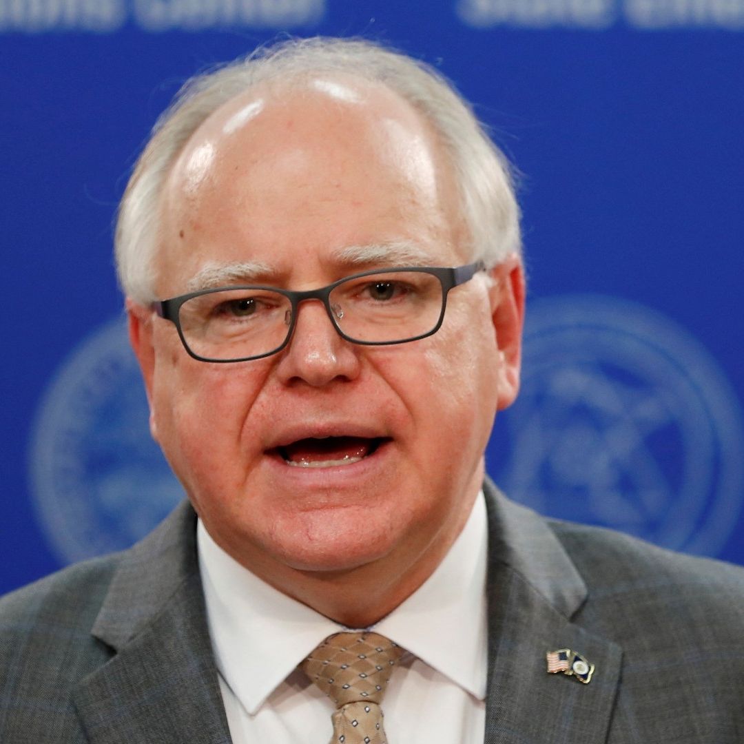 Tim Walz, gobernador de Minnesota y candidato a vicepresidente de Estados Unidos