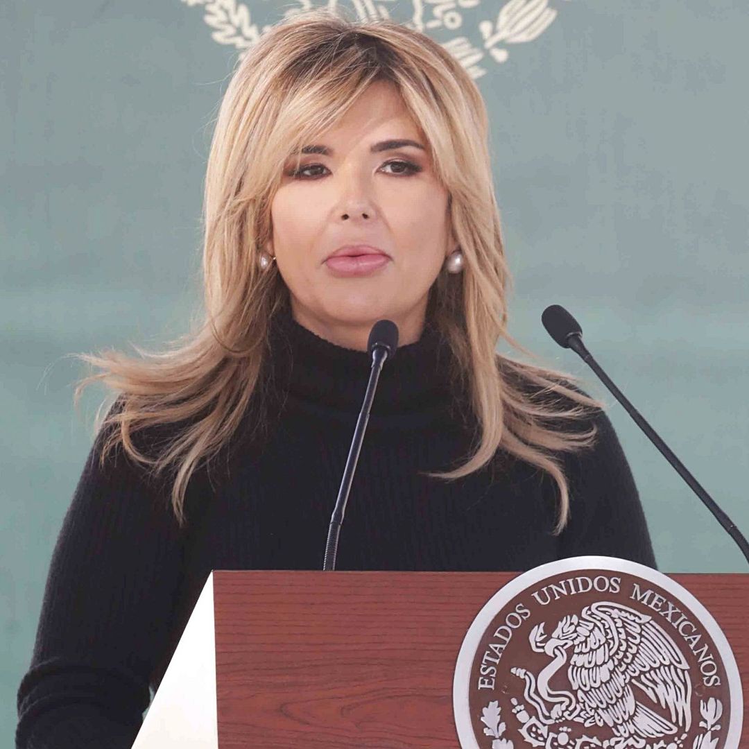 Claudia Pavlovich Arellano durante evento en Sonora en 2020