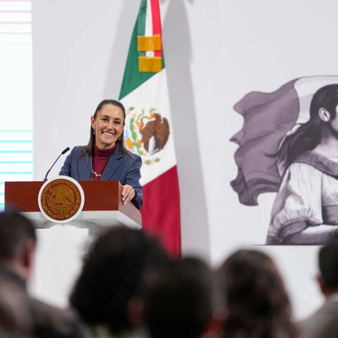 La presidenta Claudia Sheinbaum