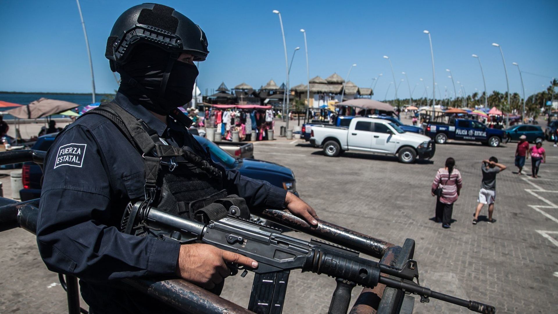 Elementos de la policia Estatal realizaron un operativo de seguridad