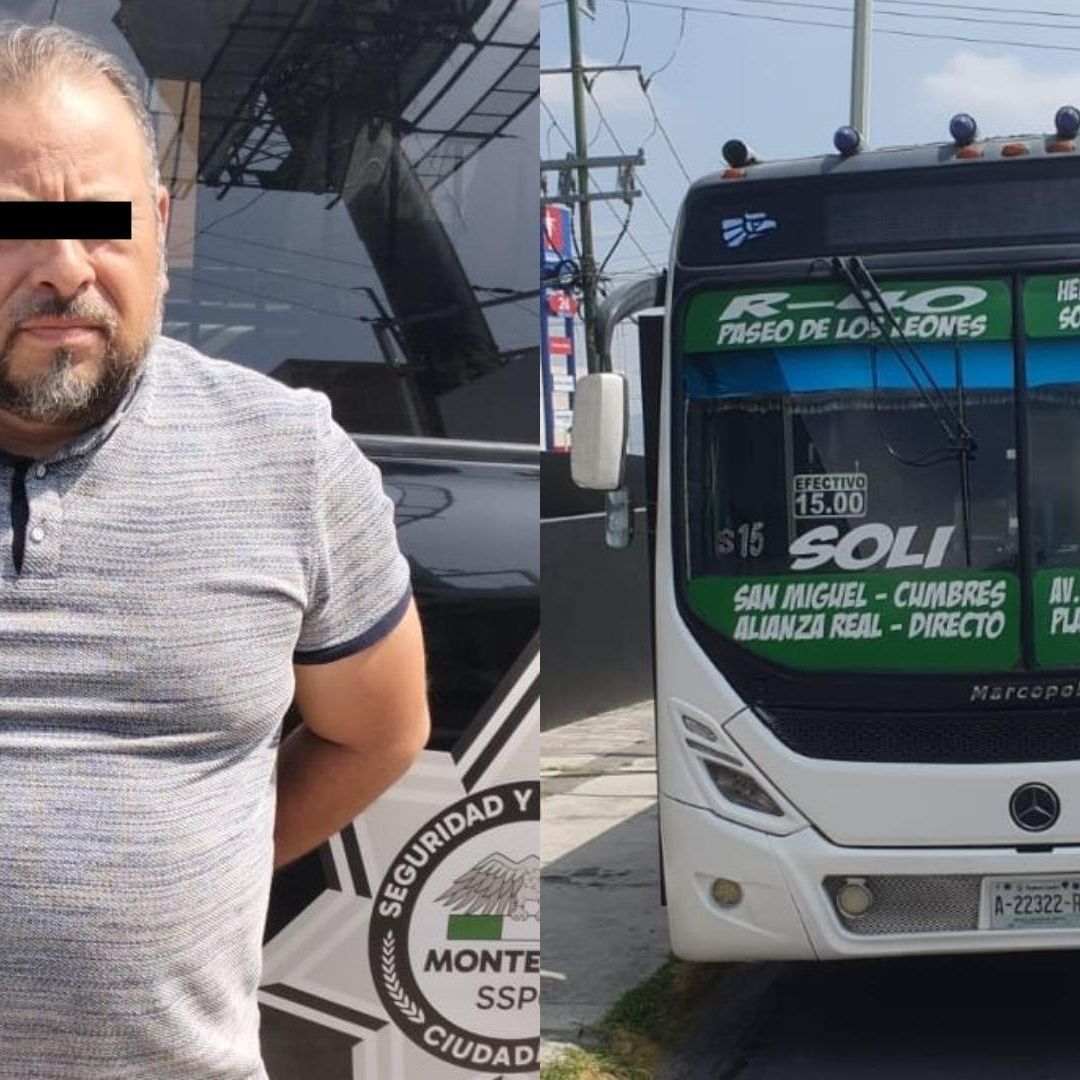 Policía de Monterrey detiene a chofer de camión ruta 40