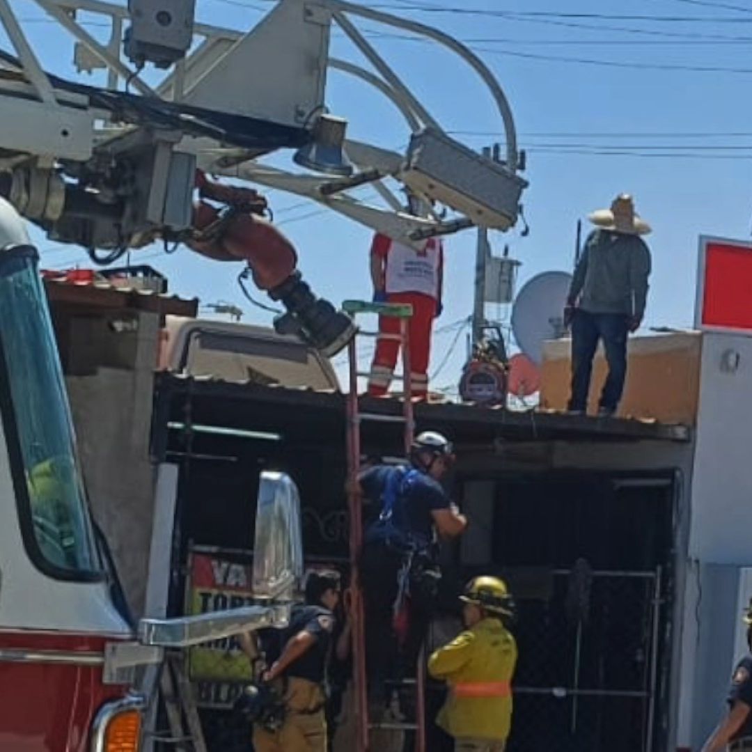 Trabajador Electrocutado en Mexicali es Rescatado con Vida