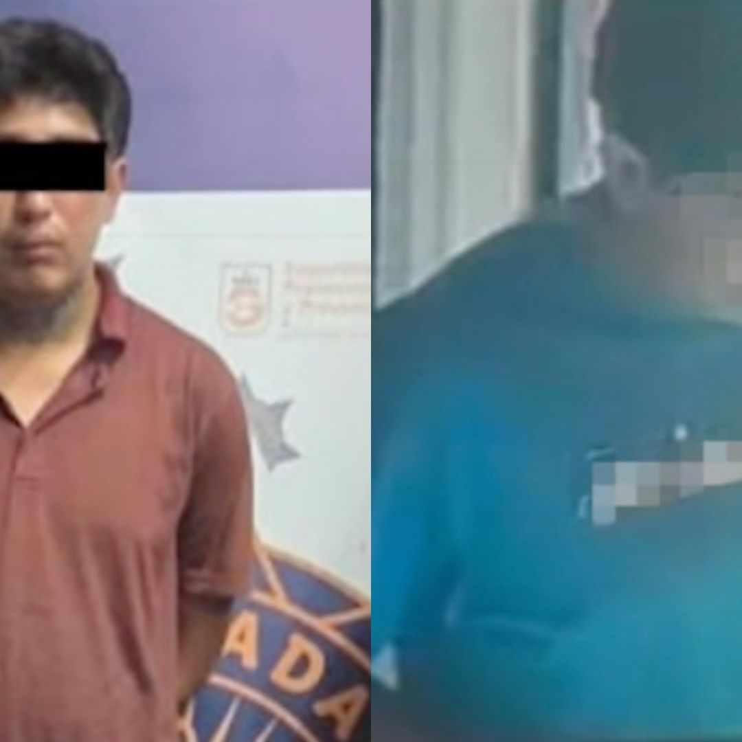 Detenido captado en cámara