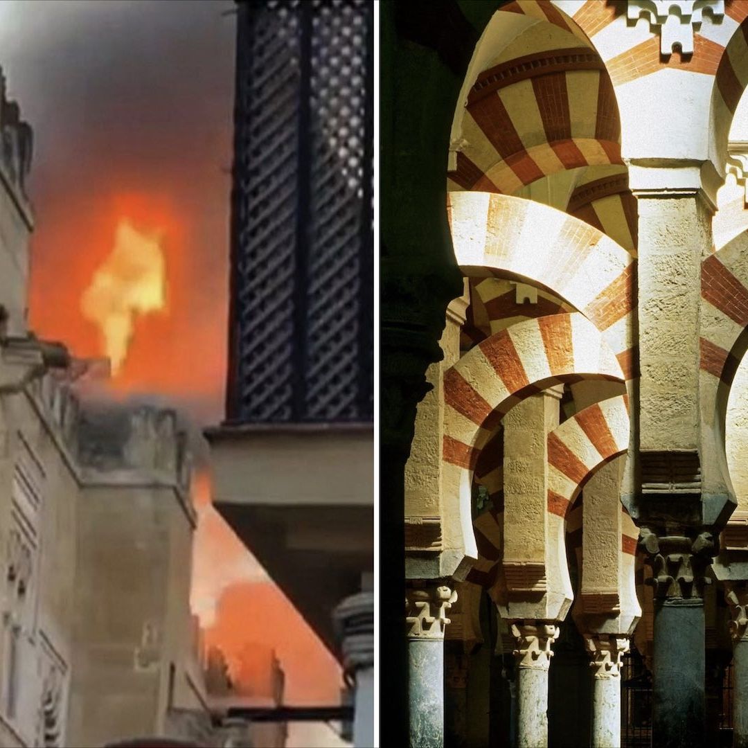 Controlan incendio en Mezquita de Córdoba, Patrimonio Cultural de la Humanidad