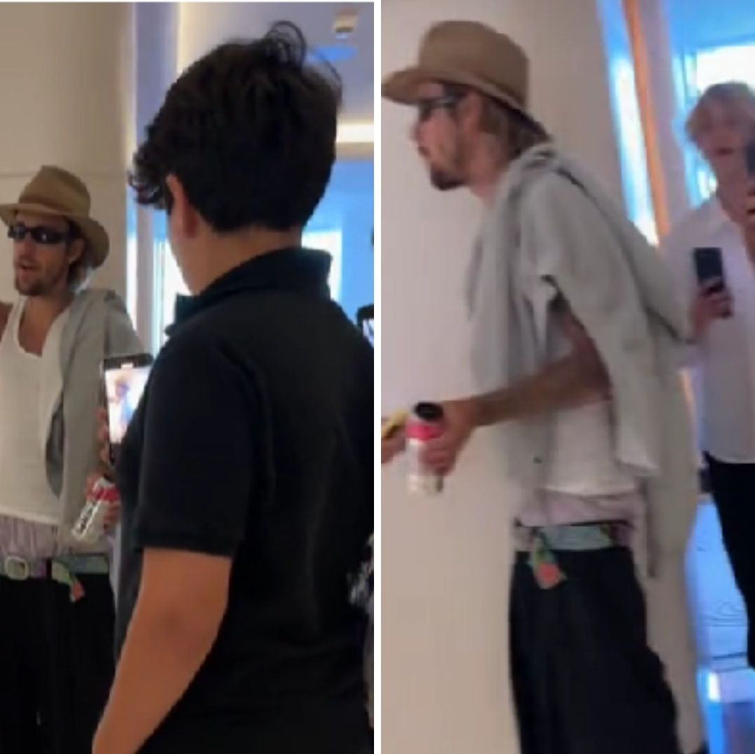 Justin Bieber Estalla contra Grupo de Fans que lo Grabaron Dentro de en un Hotel con su Esposa