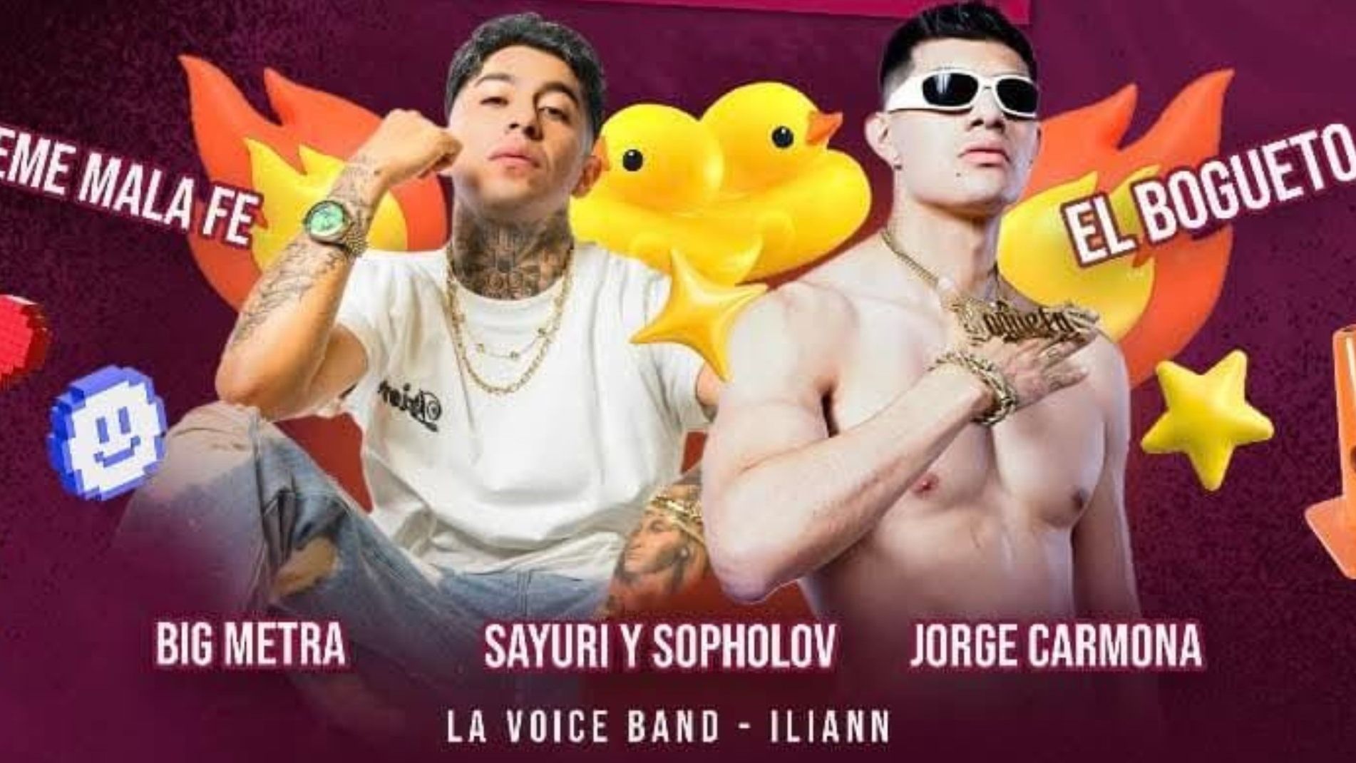 Concierto Gratis El Bogueto Eme Mala Fe Big Metra CDMX 2025. Cuándo es Hora Dónde